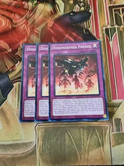 3X Dinomorphia Frenzy - MP23-EN107 Super Rare NM 1st Ed Yugioh - Image 1