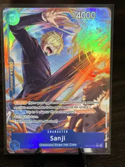 Sanji OP15-047 Rare Alternate Art Adventure on Kami's Island Foil English NM - Image 1