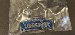 Official Disney Lorcana logo pin The First Chapter Lorcana League - Blue Promo - Image 1