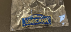 Official Disney Lorcana logo pin The First Chapter Lorcana League - Blue Promo - Image 3