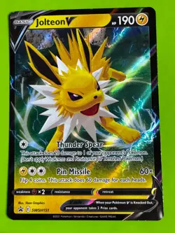 Pokemon TCG Jolteon V - SWSH151 SWSH: Sword & Shield Promo Cards Promo NM - Image 1
