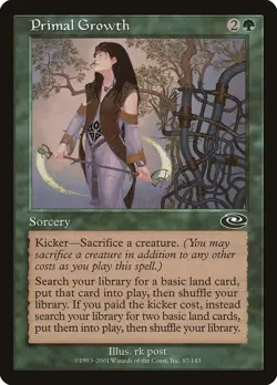 Primal Growth Planeshift PLD Green Common MAGIC THE GATHERING CARD ABUGames - Image 1