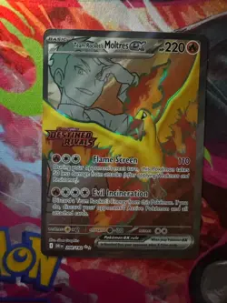 Team Rocket's Moltres ex - (Destined Rivals Stamp) 208/182 Miscellaneous Cards & - Image 1