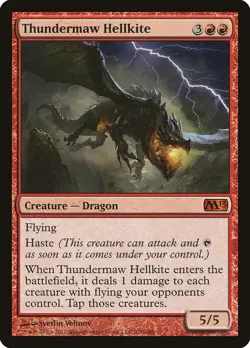 Thundermaw Hellkite Magic 2013 / M13 PLD Red Mythic Rare MAGIC CARD ABUGames - Image 1