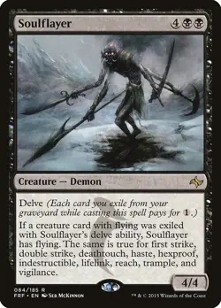 Soulflayer Fate Reforged PLD Black Rare MAGIC THE GATHERING MTG CARD ABUGames - Image 1