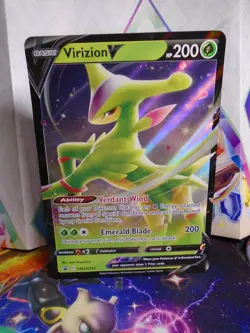 Virizion V SWSH295 Promo - Jumbo Card - Sword & Shield - Fast Free Shipping! (a) - Image 1