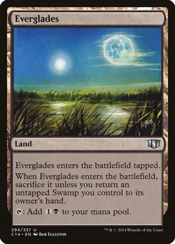Everglades Commander 2014 NM Land Uncommon MAGIC THE GATHERING CARD ABUGames - Image 1