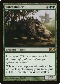 Witchstalker Magic 2014 / M14 NM Green Rare MAGIC THE GATHERING CARD ABUGames - Image 1