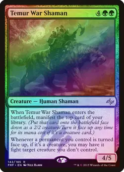 Temur War Shaman FOIL Fate Reforged PLD Green Rare MAGIC MTG CARD ABUGames - Image 1