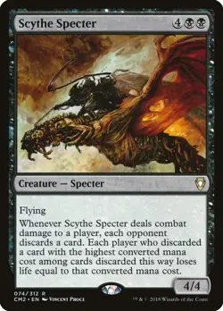Scythe Specter Commander Anthology Volume II PLD Black Rare MTG CARD ABUGames - Image 1