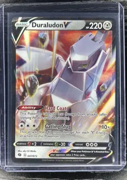 Pokemon Duraludon v TCG Champions Path Holo Ultra Rare Card 047/073 - Image 1