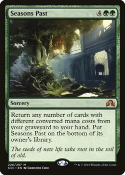 Seasons Past Shadows over Innistrad HEAVILY PLD Green Mythic Rare CARD ABUGames - Image 1