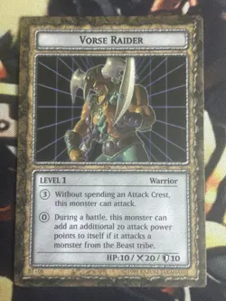 Yugioh: Dungeon Dice Monsters: Vorse Raider - Card Only - Near Mint - Image 1