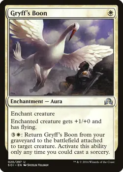 Gryff's Boon Shadows over Innistrad NM White Uncommon MAGIC MTG CARD ABUGames - Image 1