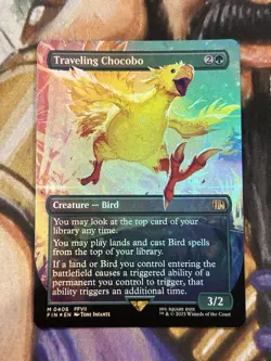 Traveling Chocobo (Borderless) #0406 MTG Final Fantasy English FOIL - NM/Mint 🔥 - Image 1