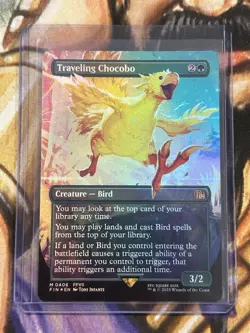 Traveling Chocobo (Borderless) #0406 MTG Final Fantasy English FOIL - NM/Mint 🔥 - Image 3