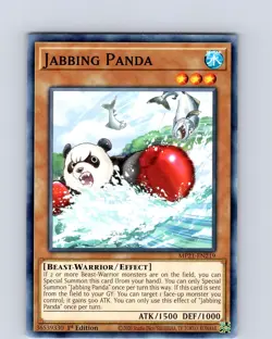 Yu-Gi-Oh TCG Jabbing Panda MP21-EN219 1st Edition Regular Common Card NM - Image 1