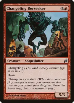 Changeling Berserker Lorwyn HEAVILY PLD Red Uncommon MAGIC MTG CARD ABUGames - Image 1