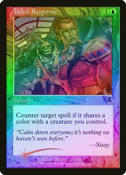 Jaded Response FOIL Apocalypse PLD Blue Common MAGIC GATHERING CARD ABUGames - Image 1
