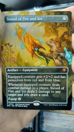 1x Sword of Fire and Ice (Borderless) - Special Guests NM - MTG - Image 1
