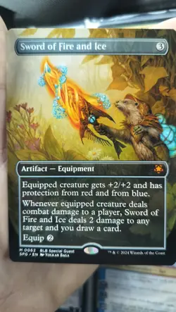 1x Sword of Fire and Ice (Borderless) - Special Guests NM - MTG - Image 2