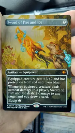1x Sword of Fire and Ice (Borderless) - Special Guests NM - MTG - Image 3