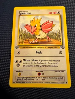 Pokemon TCG Spearow 62/64 Jungle Common MP - Image 1