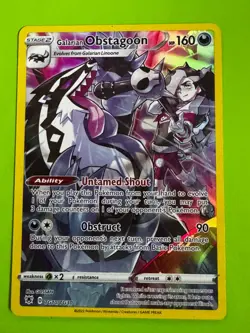 Pokemon TCG Galarian Obstagoon TG10/TG30 SWSH10: Trainer Gallery LP - Image 1