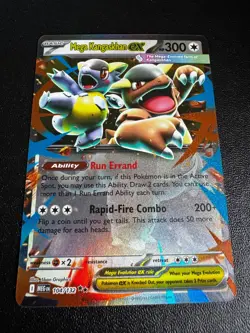 Pokemon TCG Mega Kangaskhan ex 104/132 ME01: Mega Evolution Double Rare NM - Image 1