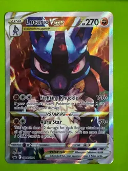 Pokemon TCG Lucario VSTAR SWSH291 SWSH: Sword & Shield Promo NM - Image 1