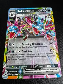 Pokemon TCG Hydreigon ex 119/191 SV08: Surging Sparks Double Rare NM - Image 1