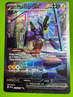 Pokemon TCG Miraidon ex - 244/198 SV01: Scarlet & Violet Base Set SIR HP - Image 1