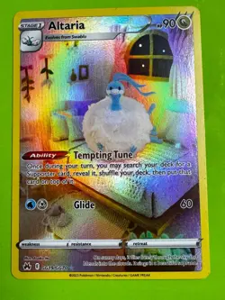 Pokemon TCG Altaria GG19/GG70 Crown Zenith: Galarian Gallery Ultra Rare DMG - Image 1