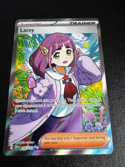 Pokemon TCG Lacey 166/142 SV07: Stellar Crown Ultra Rare NM - Image 1