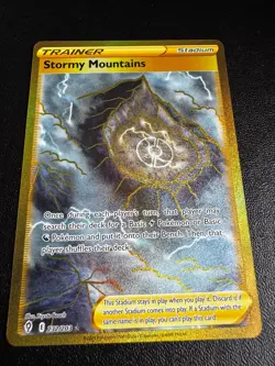 Pokemon TCG Stormy Mountains 232/203 SWSH07: Evolving Skies Secret Rare NM - Image 1