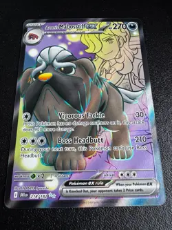 Pokemon TCG Arven's Mabosstiff ex 218/182 SV10: Destined Rivals Ultra Rare NM - Image 1