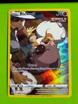 Pokemon TCG Rockruff TG07/TG30 SWSH12: Silver Tempest Trainer Gallery NM - Image 1