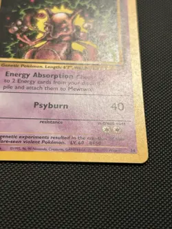 VINTAGE POKEMON BLACK STAR PROMO CARD - #14 MEWTWO (WOTC) VLP - Image 4