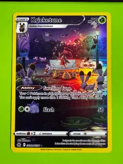 Pokemon TCG Kricketune GG02/GG70 Crown Zenith: Galarian Gallery Ultra Rare NM - Image 1