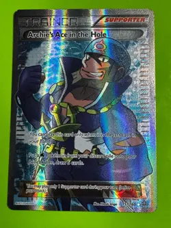 Pokemon TCG Archie's Ace in the Hole (157 Full Art) 157/160 XY Primal Clash HP - Image 1