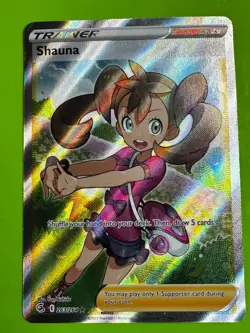Pokemon TCG Shauna (Full Art) 263/264 SWSH08: Fusion Strike Ultra Rare DMG - Image 1