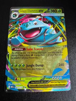 Pokemon TCG Mega Venusaur ex 003/132 ME01: Mega Evolution Double Rare NM - Image 1