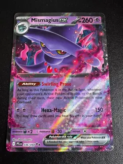 Pokemon TCG Mismagius ex 036/094 ME02: Phantasmal Flames Double Rare NM - Image 1
