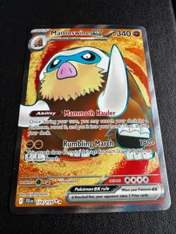 Pokemon TCG Mamoswine ex 174/159 SV09: Journey Together Ultra Rare NM - Image 1
