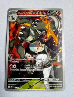 Pokemon TCG Team Rocket's Houndoom 191/182 SV10: Destined Rivals IR NM - Image 1