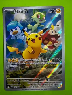 Pokemon TCG Pikachu - 027 SV: Scarlet & Violet Promo NM - Image 1