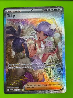 Pokemon TCG Tulip 259/182 SV04: Paradox Rift Special Illustration Rare LP - Image 1