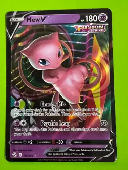 Pokemon TCG Mew V 113/264 SWSH08: Fusion Strike Ultra Rare LP - Image 1