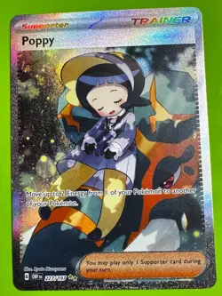 Pokemon TCG Poppy 227/197 SV03: Obsidian Flames Special Illustration Rare HP - Image 1