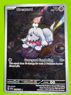 Pokemon TCG Greavard 214/198 SV01 Scarlet & Violet Base Set Illustration Rare LP - Image 1